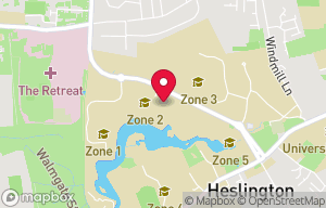 University of York - JB Morrell Library on the map