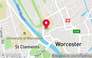 Click to open full map University of Worcester: The Hive on the map